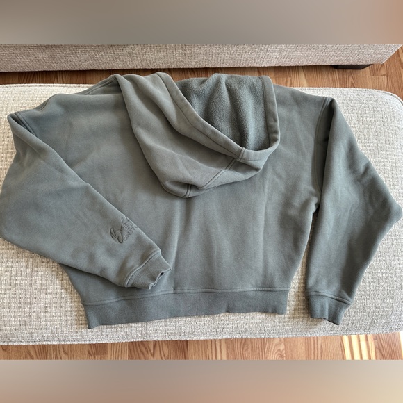 NWOT 🆕 Buffbunny Threads Plush Hoodie Frosted Sage - Picture 7 of 13